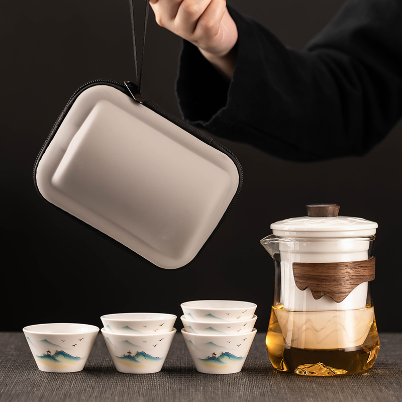 瓷牌茗旅行茶具过滤内胆