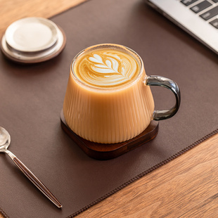 茶水分离杯办公室水杯马克杯茶杯 瓷牌茗玻璃杯咖啡杯家用2025新款