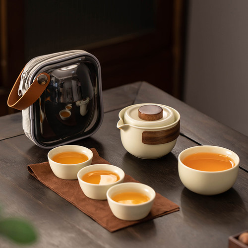 瓷牌茗旅行茶具便携式携带