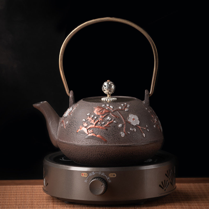 铸铁壶手工泡茶壶单壶铁壶电陶炉专用煮茶器茶具套装烧水壶煮茶炉