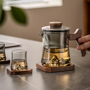 2025新款 玻璃茶具套装 家用功夫耐热茶壶茶杯办公室会客过滤泡茶壶