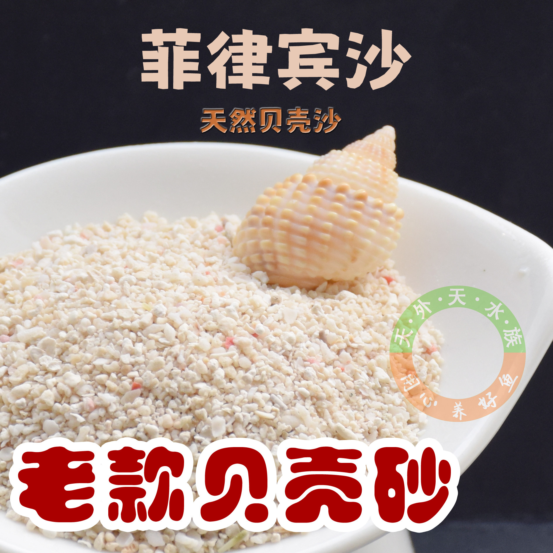 天然菲律宾沙老款贝壳砂珊瑚沙三造景/装饰
