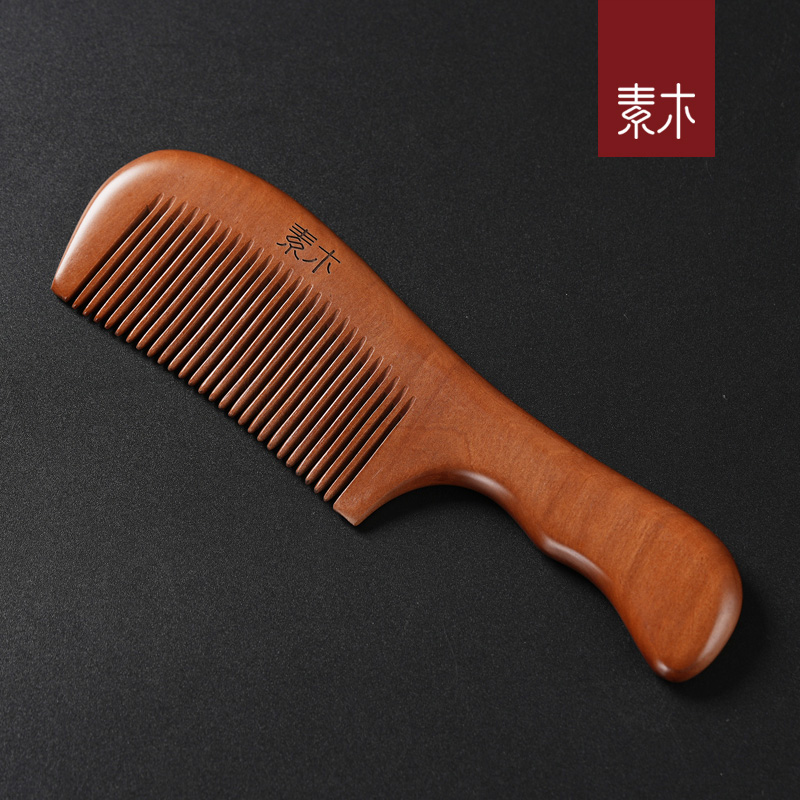 素木维莎天然桃木梳子梳齿圆润