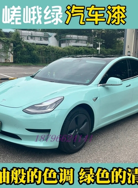 网红色嵯峨绿清马卡龙色汽车翻新全车个性改色高硬度喷漆套装