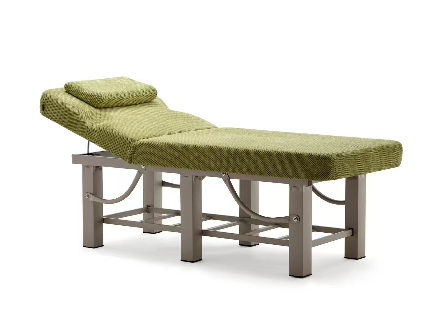 明仕铁管六腿带隐形胸洞美容床按摩床布艺材质面料6288-295