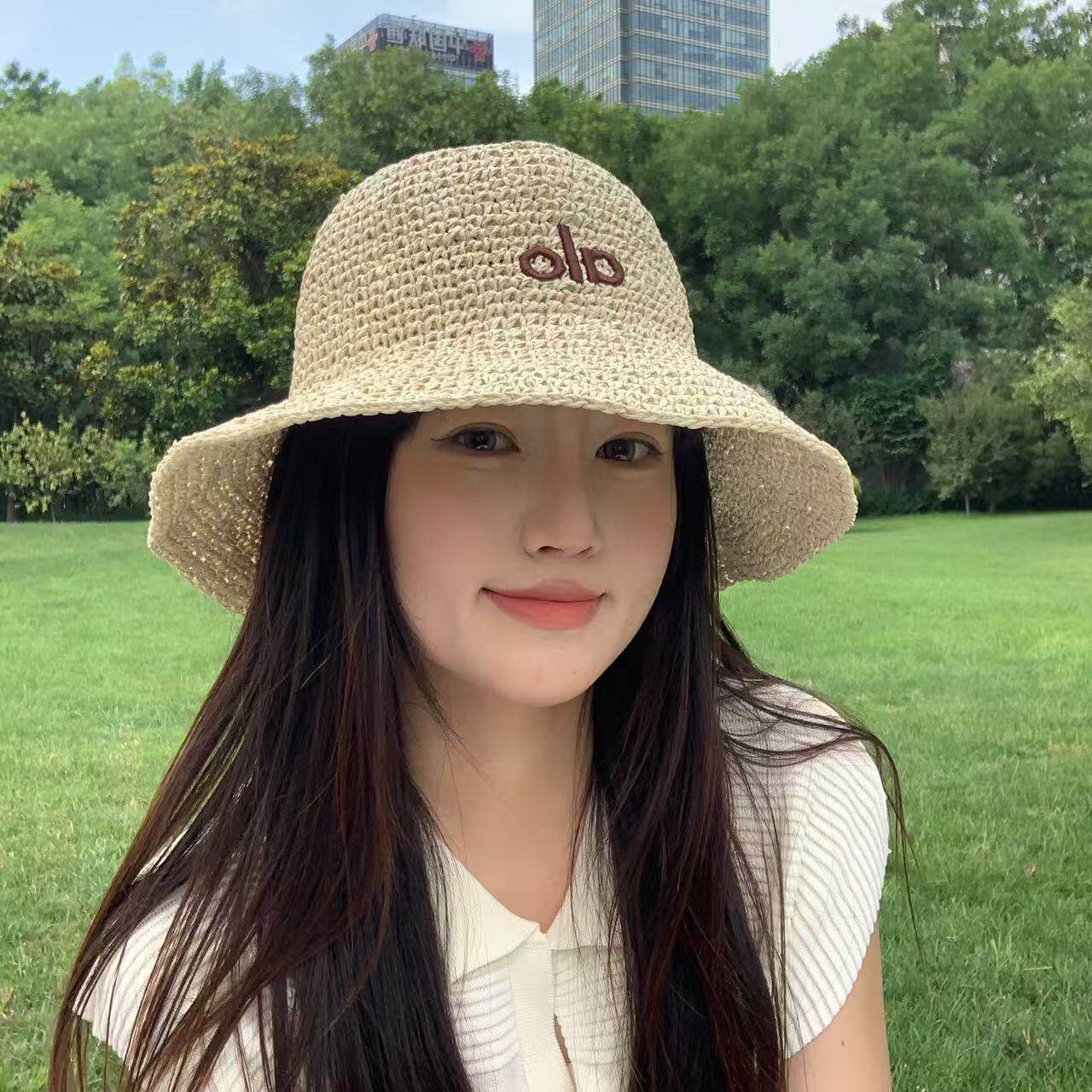 2026alo春夏帽子女网红复古时尚百搭草帽出游度假海边沙滩遮阳帽