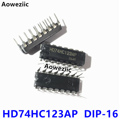 1个 HD74HC123AP DIP-16 双重可再触发的单稳态多谐振荡器 进口