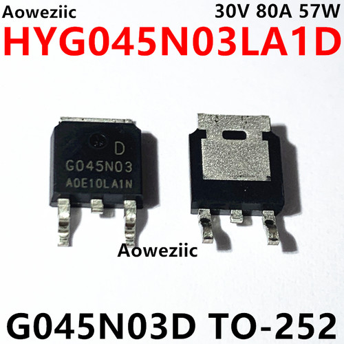 HYG045N03LA1D G045N03D TO-252 30V 80A 57W 场效应管N沟道MOS管
