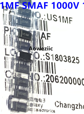 100个 US1MF SMAF 1000V/1A 贴片超快恢复二极管整流器 全新原装
