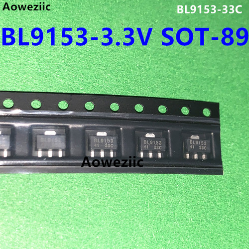 10个 BL9153-3.3V SOT89 40V输入500mA输出电流低压差静态电流LDO