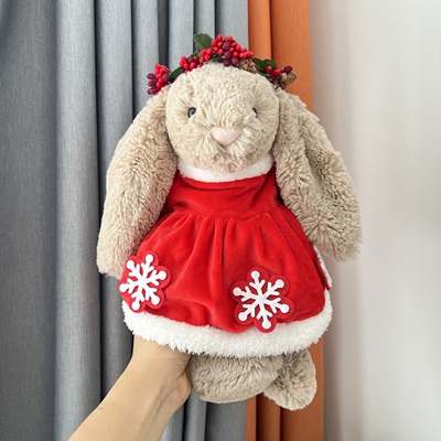 邦尼兔娃衣连衣裙布娃娃围巾配饰