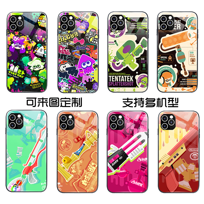 喷射战士3玻璃手机壳周边乌贼娘