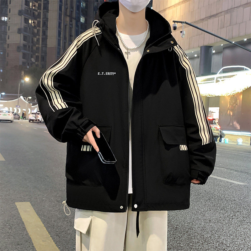 2025新款青少年春秋款外套男孩初中高中学生帅气大童春装夹克上衣