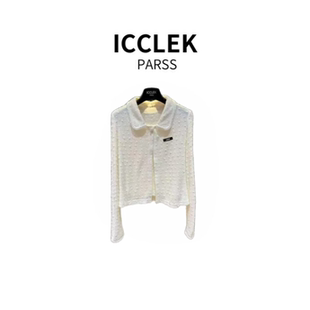 PARSS 两件套 2025新款 针织吊带开衫 5816 早秋夏翻领长袖 ICCLEK
