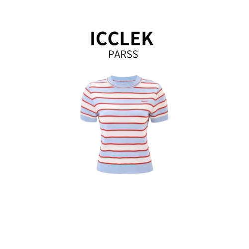ICCLEK PARSS 2025夏季新款时尚百搭针织衫上衣-7081