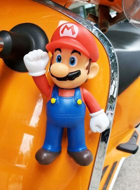 马里车标奥装饰比亚乔维斯帕Vesp伟士摩托车踏板欧拉吸盘磁吸公仔