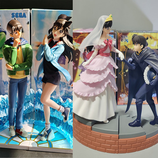 正版现货SEGA世嘉名侦探柯南工藤新一骑士毛利兰公主手办