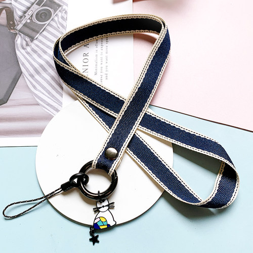 原创手机挂带挂脖绳小猫舒适卡带