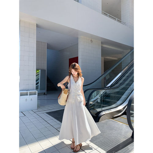 休闲背心半身裙两件套装