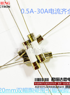 5x20mm陶瓷保险丝管250V熔断器 F 1A 2A 3A 4A 6A 8A 10A 15A 25A