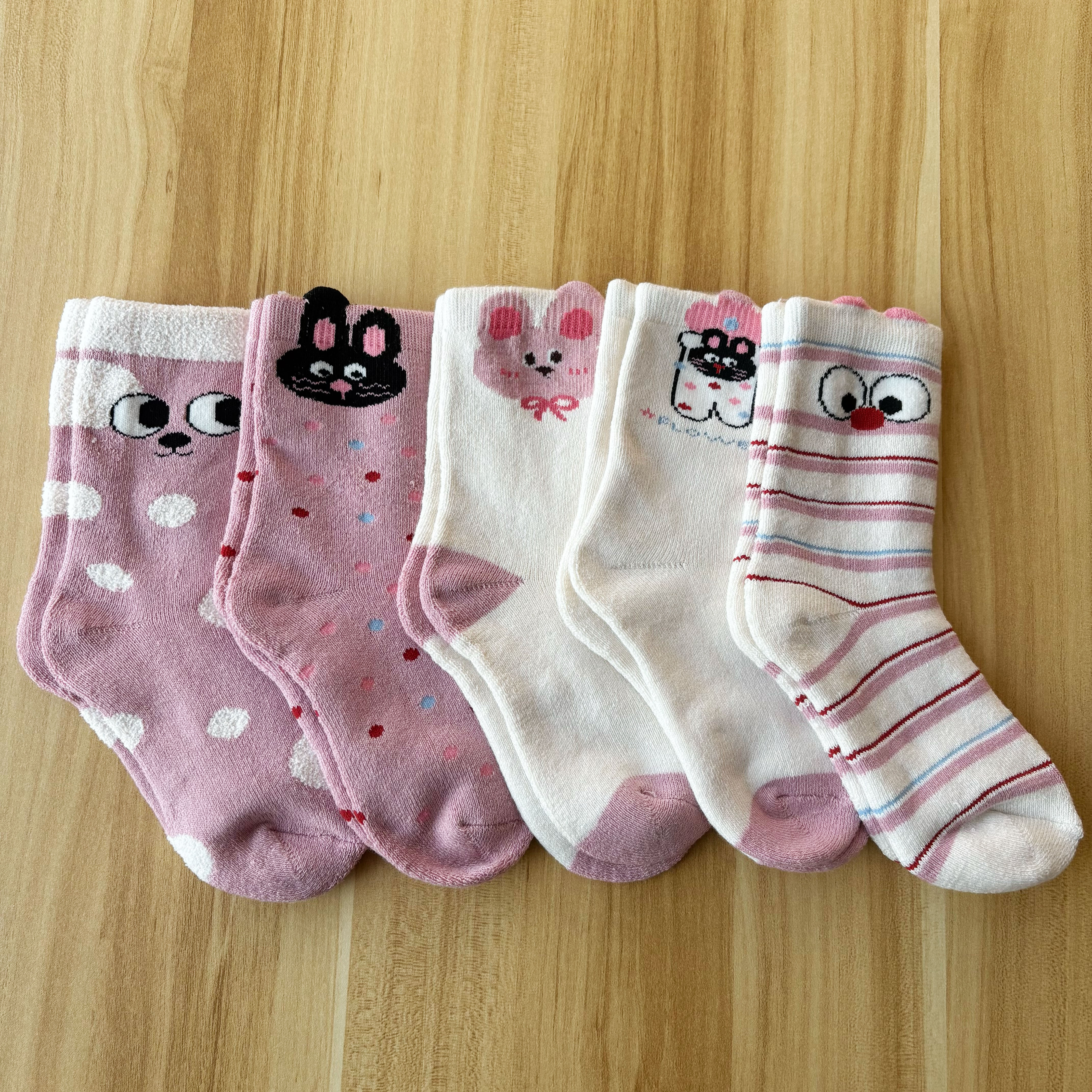 3-12岁卡通可爱儿童中筒袜春秋薄款动物图案男女童袜子无骨棉袜