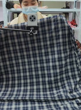 3.5米涤棉格子1.5宽缺角没算A713号