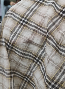 算3米棉布格子1.6宽缺角没算