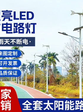 太阳能路灯6米超亮大功率新农村led工程户外防水锂电池高杆道路灯