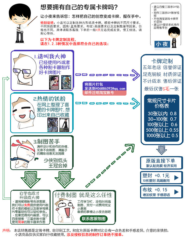 桌游设计游戏王三国diy杀资料制图服务