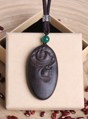 民族文艺檀木复古项链女