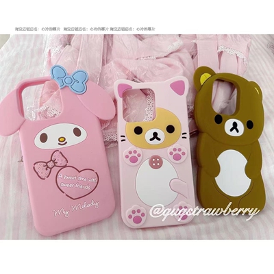 轻松熊iPhone4S手机壳苹果5SE卡通6代78P美乐蒂171615141312女xr