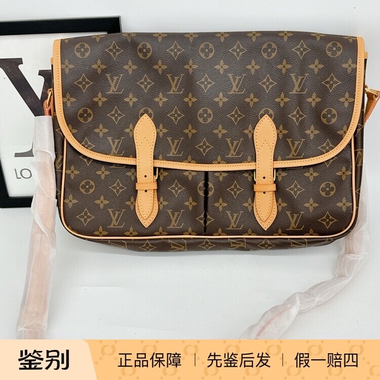 【配皮换新】Lv剑桥双眼邮差大号 五金鉴定点保留原始 内里干净