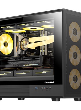 长城魅影M2PRO侧透机箱240/360水冷MATX台式电脑长显卡风冷主机箱