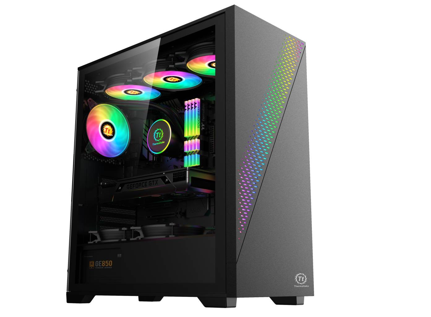 Thermaltake途腾TTK36电脑机箱K36ARGB灯效顶置360水冷E-ATX大板