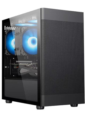 先马易大师S1电竞小机箱台式机白色机箱matx侧透电脑主机箱紧凑型