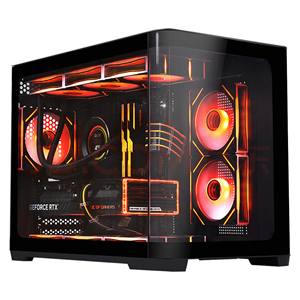 先马轨迹mini 曲面玻璃海景房机箱支持M-ATX主板双360水冷位机箱