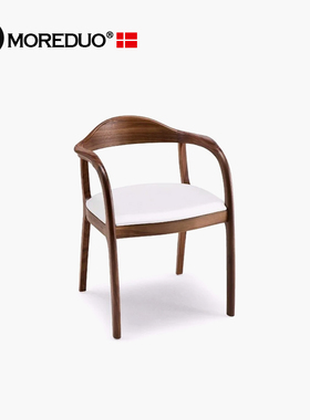 MOREDUO/现代北欧实木书桌椅Timeless chair设计师家具单椅靠背椅