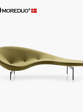 MOREDUO/意式极简贵妃椅 Eda-Mame sofa 设计师创意休闲躺椅真皮