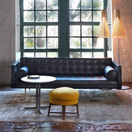 Медуо/простой и современный кожаный диван магистральный диван маленькая квартира гостиная в прямом разряде с двойным положением