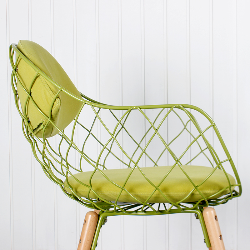 设计师化妆椅北欧铁丝餐椅靠背椅