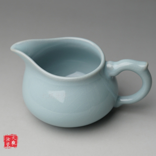 汝州原产地大观汝瓷茶具 龙把公道杯 玛瑙釉 一级品 朱家汝窑