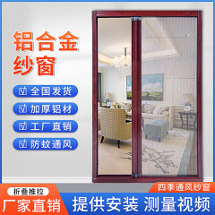 定做防盗门防蚊纱门铝合金隐形纱窗风琴推拉式门帘伸缩折叠沙门