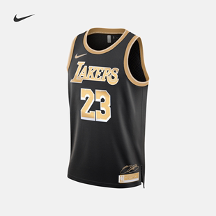 Nike耐克官方洛杉矶湖人队NBA詹姆斯男子速干球衣夏季 新款 FN5913