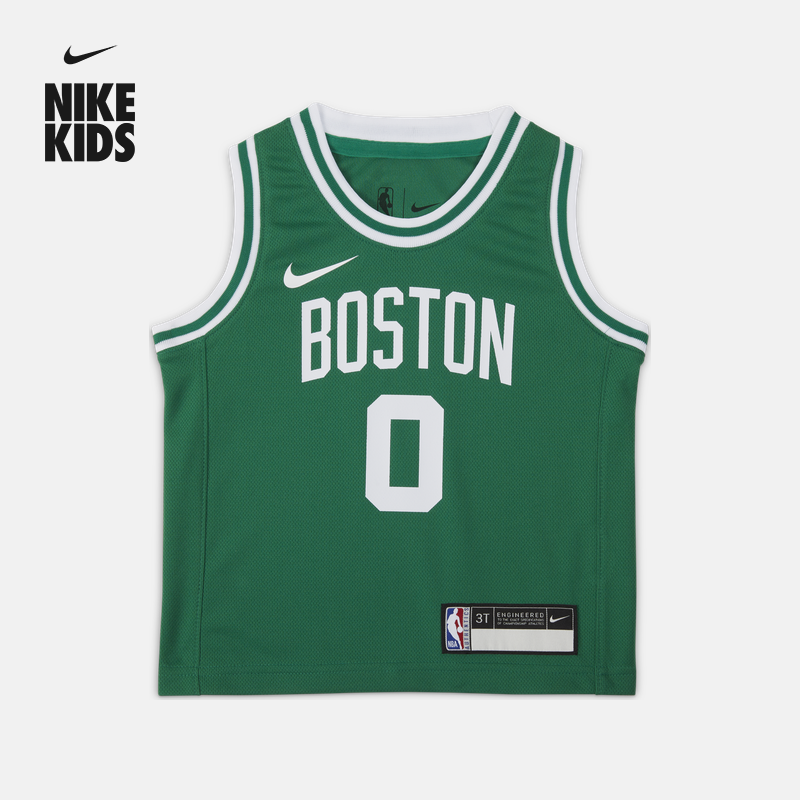 Nike耐克官方男童凯尔特人队Icon NBA杰森·塔图姆婴童球衣FZ1179