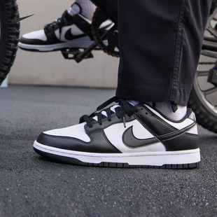 耐克男女黑白熊猫低帮运动鞋春季板鞋平底复古NIKE DUNK LOW