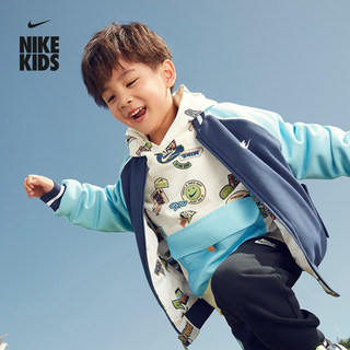 Nike耐克官方男童幼童印花法式毛圈套头连帽衫卫衣休闲HF7066