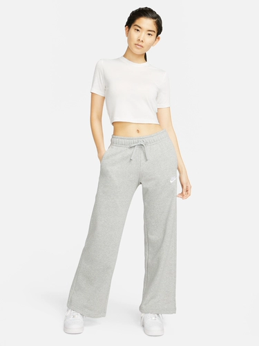 Nike, зимние трикотажные мягкие штаны для отдыха, средняя посадка, свободный крой, с вышивкой