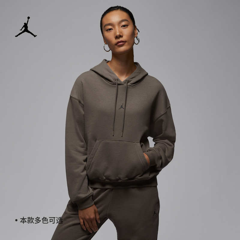 耐克乔丹女子速干针织卫衣训练连帽衫JORDAN DRI-FIT IB2499