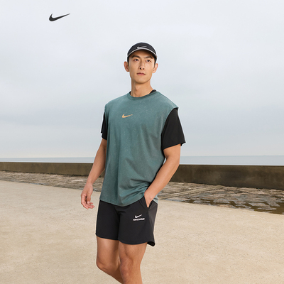 Nike耐克纯棉男子无袖训练T恤