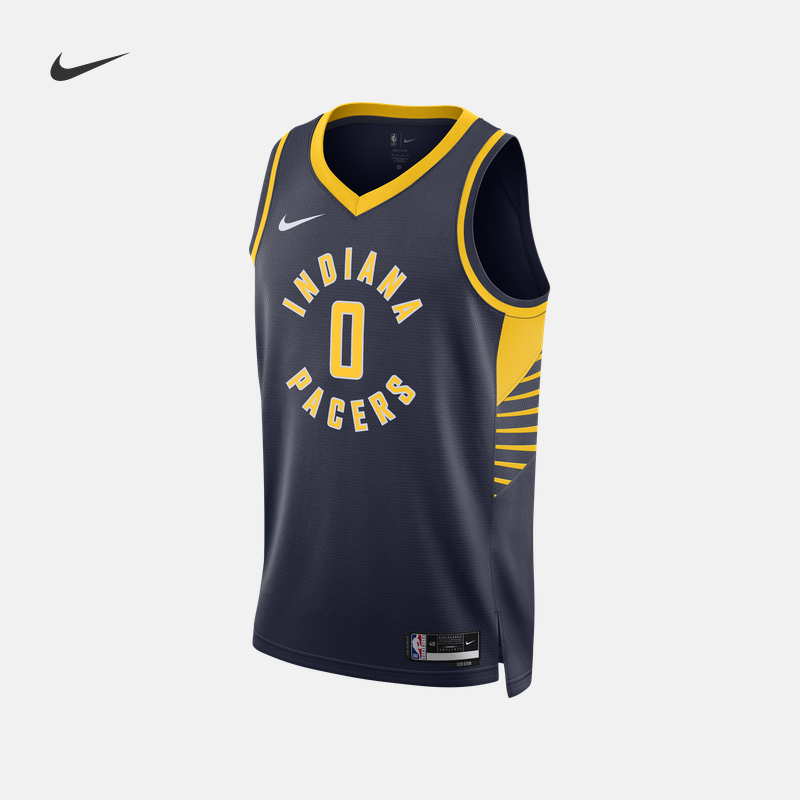 Nike耐克官方印第安纳步行者队NBA男子速干球衣秋季透气DN2